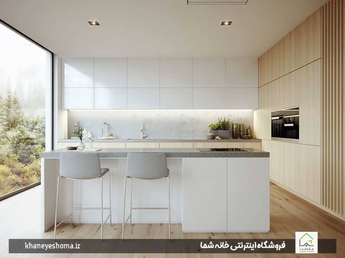 طراحی آشپزخانه مینیمال با هزینه محدود